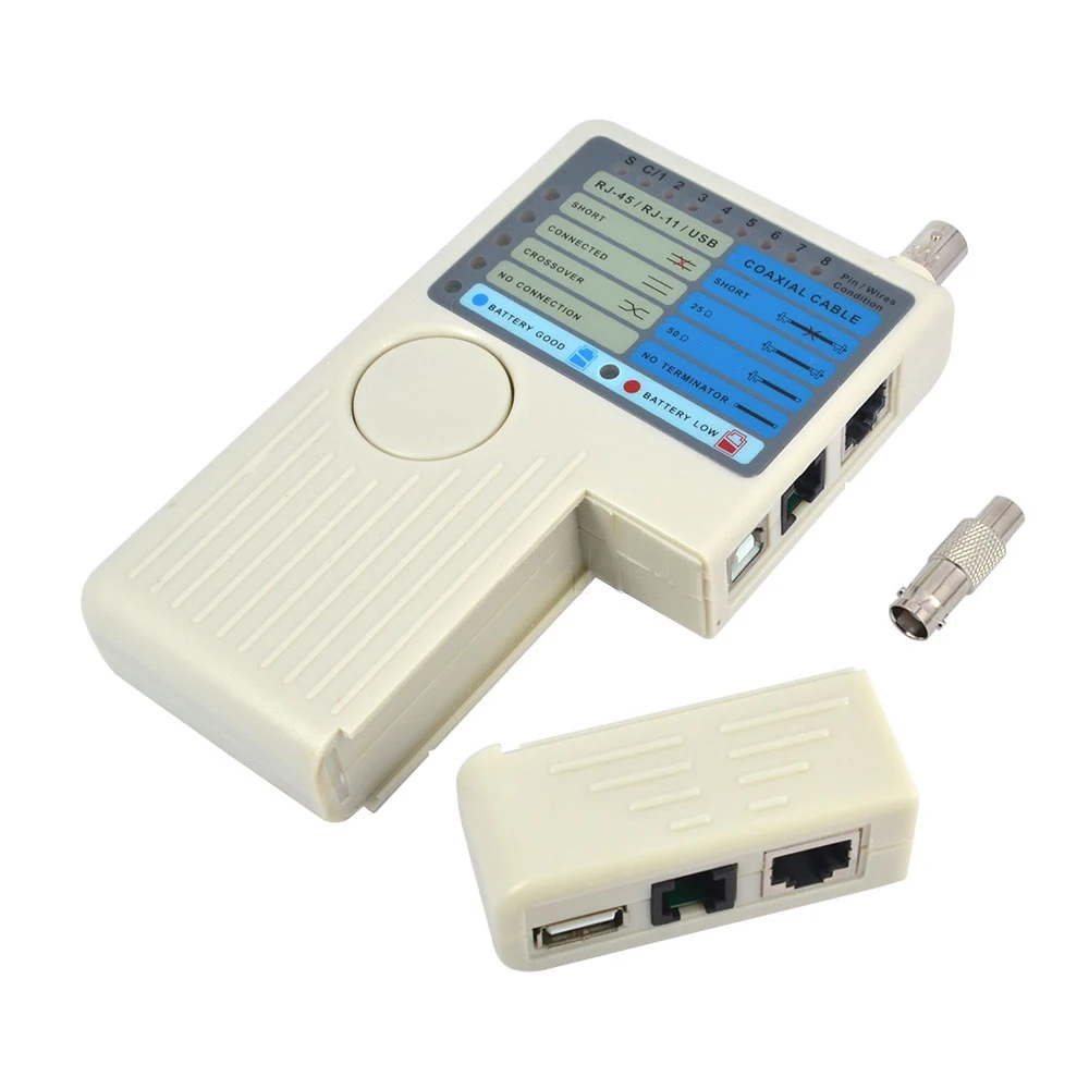 Kebidumei 4 в 1 пульт дистанционного управления RJ11 RJ45 USB BNC Кабельный тестер кабеля