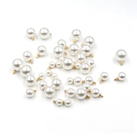 50pcs simple bright sheep eye pearl small pendant earrings bracelet accessories diy handmade jewelry material