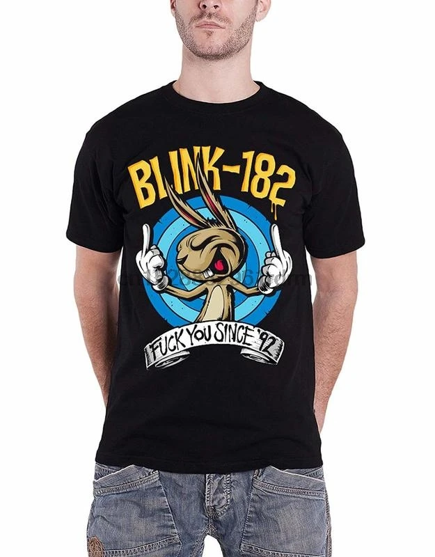 Одежда Blink 182 футболка с 1992 года логотипом группы Bunny Face Band официальная Мужская