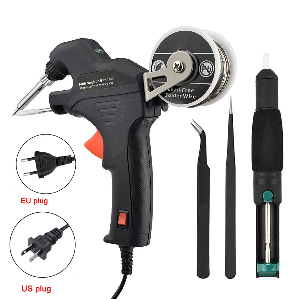 

New 50W Electric Send Tin Solder Iron Tool Kit Internal Heating Handheld Automatically Send Tin Welding Station Repair Tool
