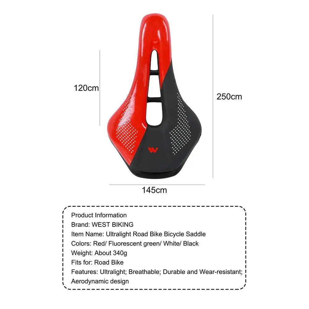 

Durable Bicycle Saddle Classic Delicate Wear-resistant Bicycle Saddle PU Leather MTB Mountain Road Bike Hollow Seat Cushion