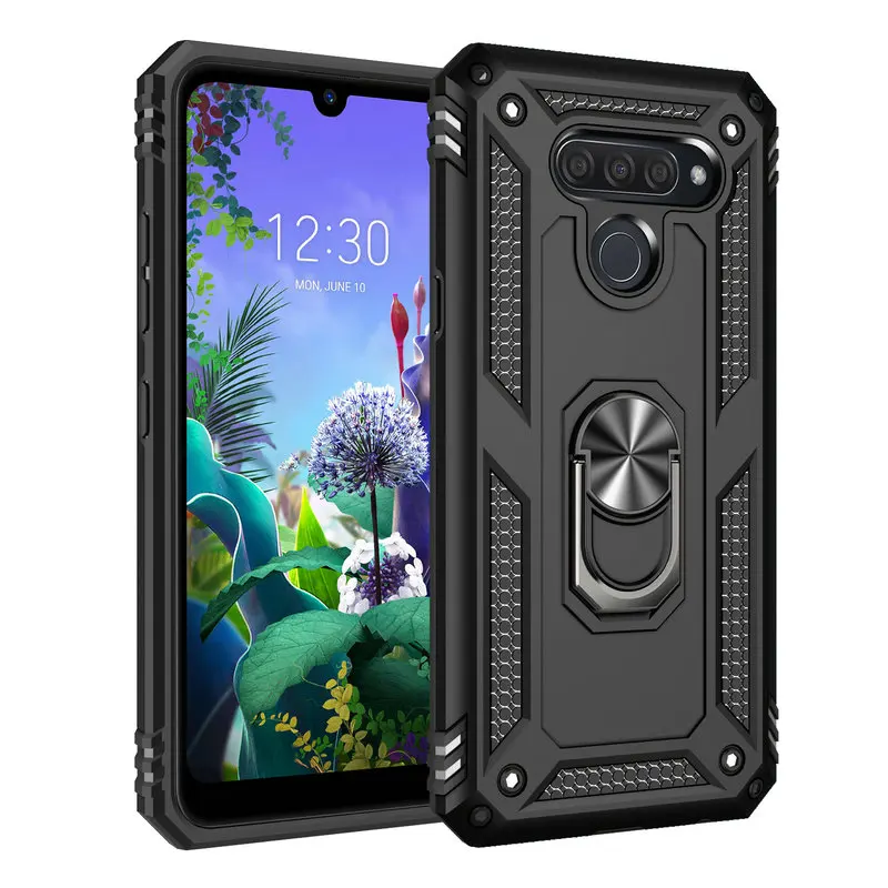 Металлическое кольцо Автомобильный держатель для Coque LG K50 чехол роскошный на