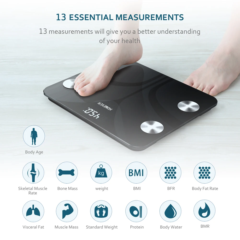 

FG220LB-A Bluetooth-compatible body fat scale