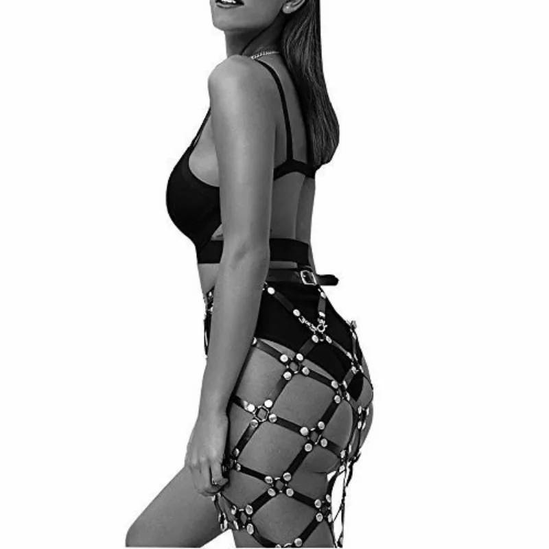 Короткая юбка новинка сексуальная черная сетчатая из искусственной кожи с