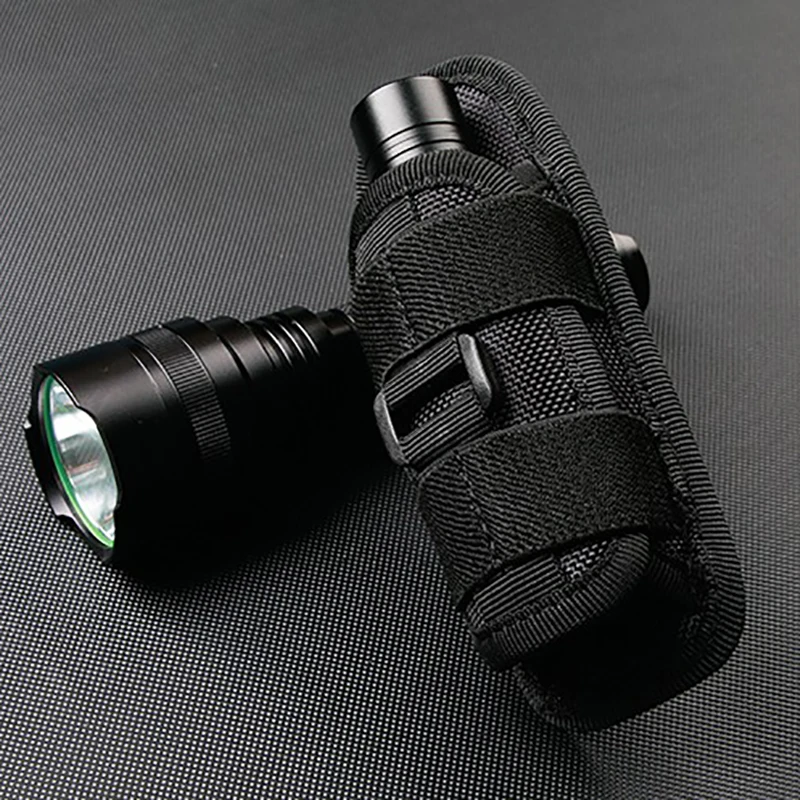 Lighting 360 Rotary Tactical Degree Flashlight Pouch Holster Torch Case Belt Cover Durable Hunting Accessory Survival Kits | Спорт и