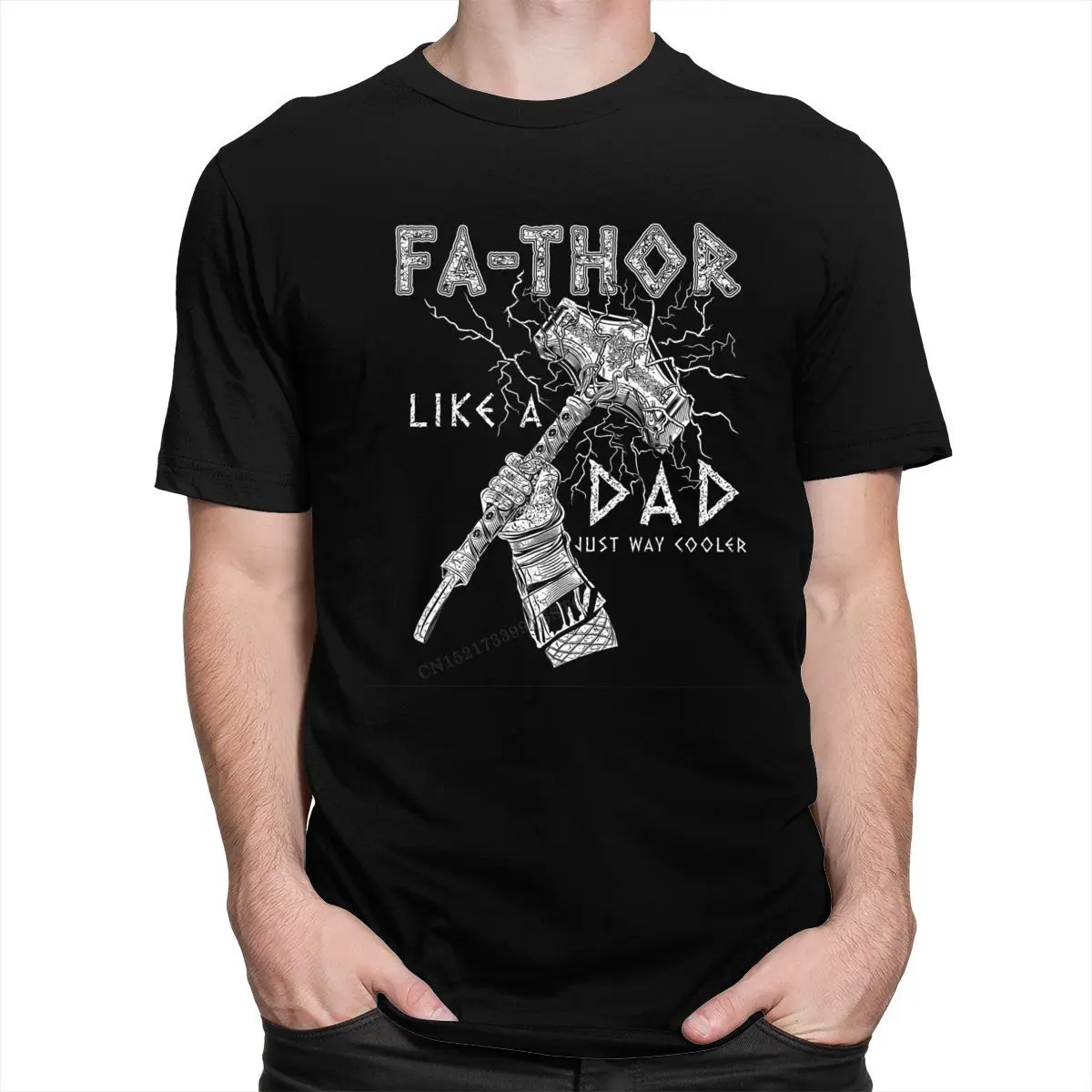 Футболка мужская классическая с круглым вырезом Повседневная рубашка принтом