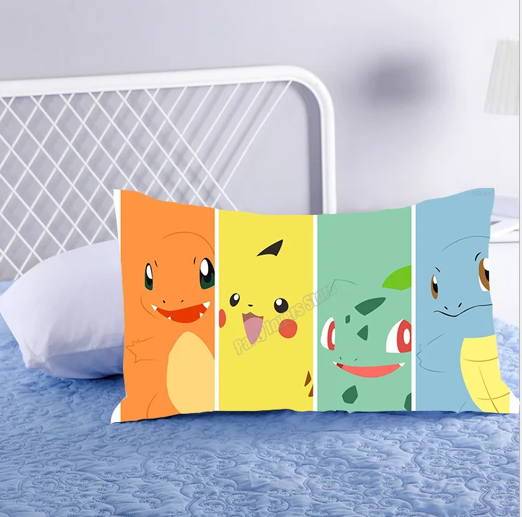 Покемон Пикачу аниме наволочка мультяшная подушка чехол s милые осенние