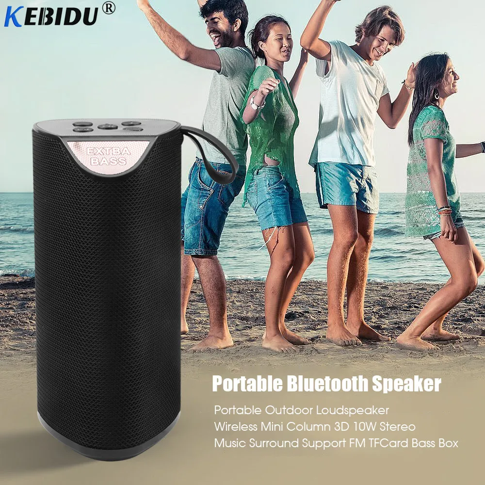 Bluetooth-Колонка Kebidu портативная 10 Вт FM TF-карта | Электроника