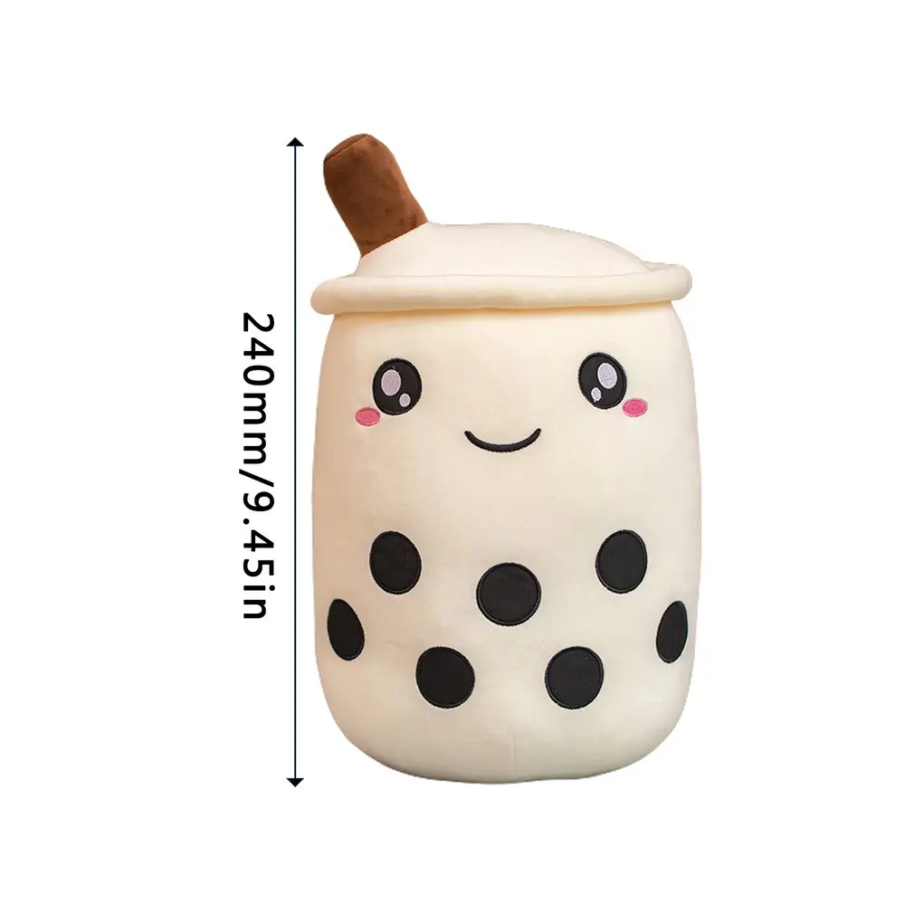 

24~50cm Bubble Tea Family Stuffed Plush Fruits Drink Bottle Strawberry Pineapple milk tea cup pillow cushion kids toys