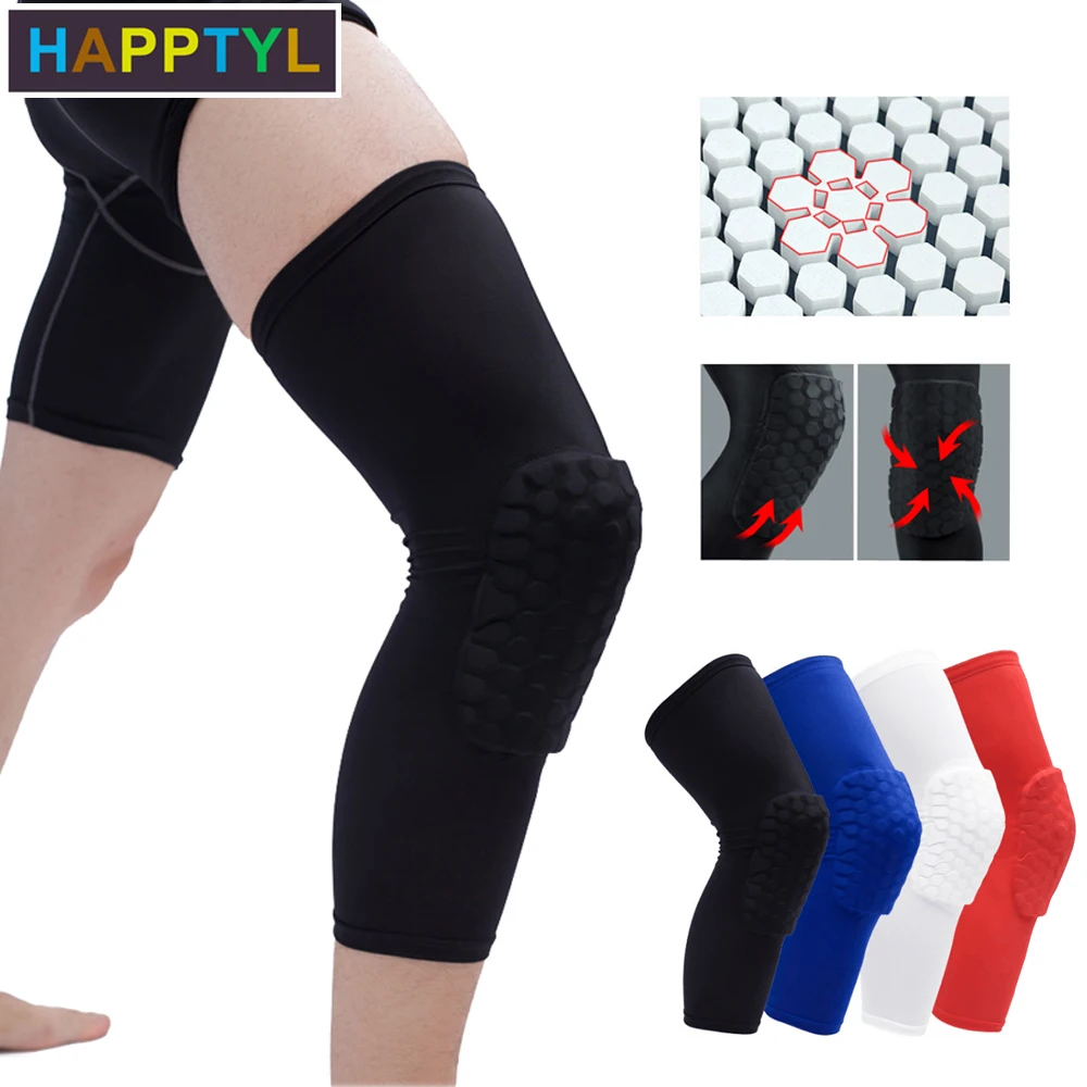 HAPPTYL 1 шт. наколенники поддерживающие ячеистые удлиненные компрессионные с