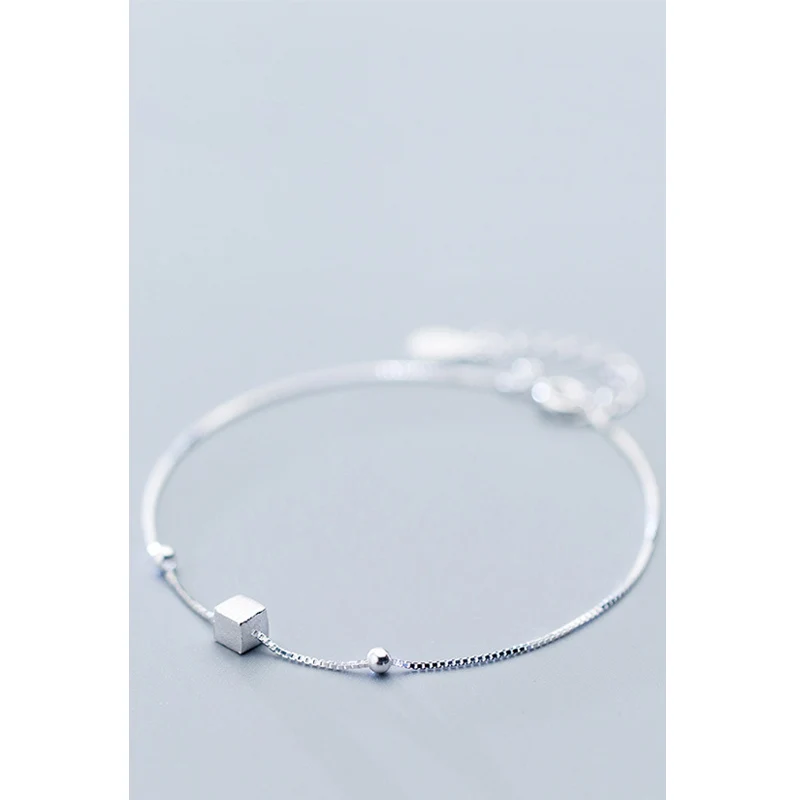 Женский квадратный браслет La Monada дизайнерский серебряный из стерлингового