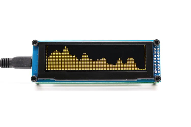 LINK1 OLED Музыка Аудио спектр индикаторный Усилитель СКОРОСТЬ Регулируемый режим АРУ 15 уровень