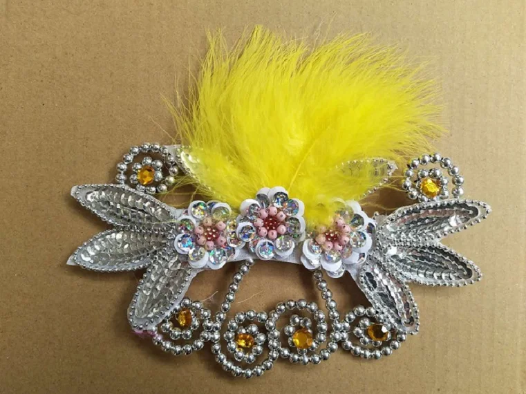 Головной убор для танцев головной перо цветок Янко аксессуары волос| |