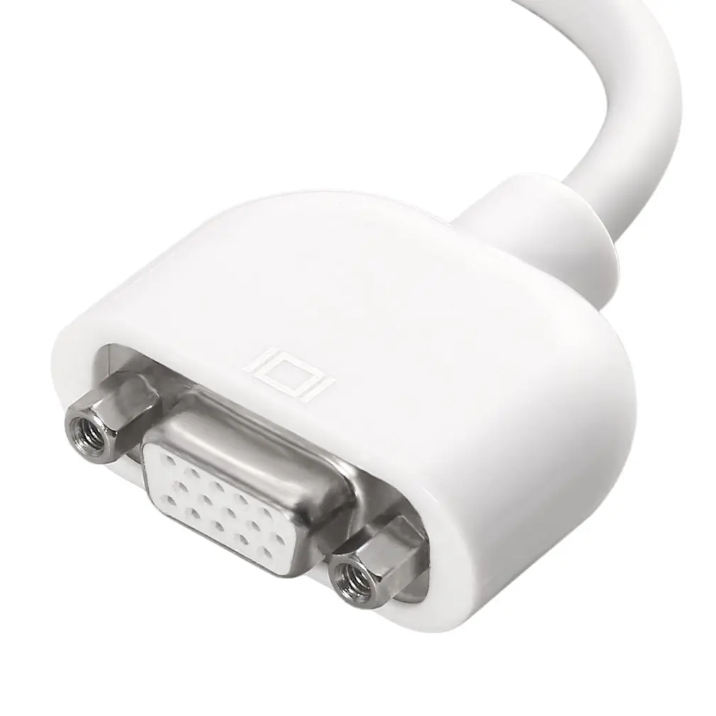 Адаптер Mini DVI VGA Кабель адаптер для Apple MacBook белый мультимедийных