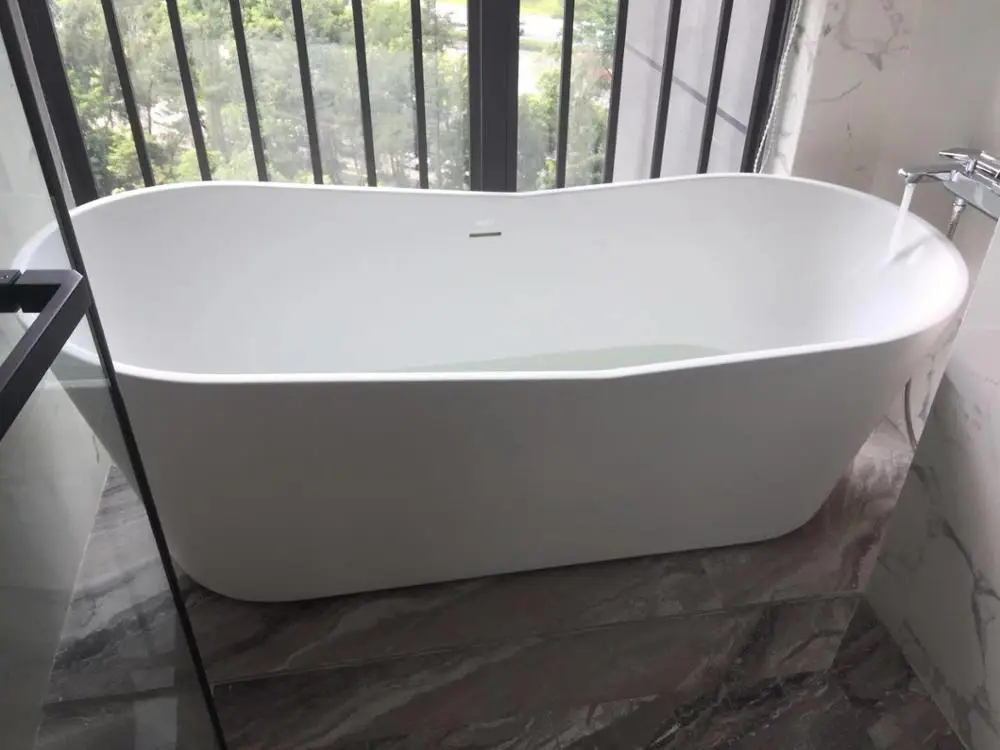 

1520x750x580mm Freestanding Acrylic Bathtub Ultra-thin Edge Simple Tub WD002