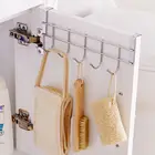 Крючок для одежды из нержавеющей стали для ванной комнаты, кухни, дома, органайзер с 5 крючками, вешалка для полотенец, аксессуары для хранения
