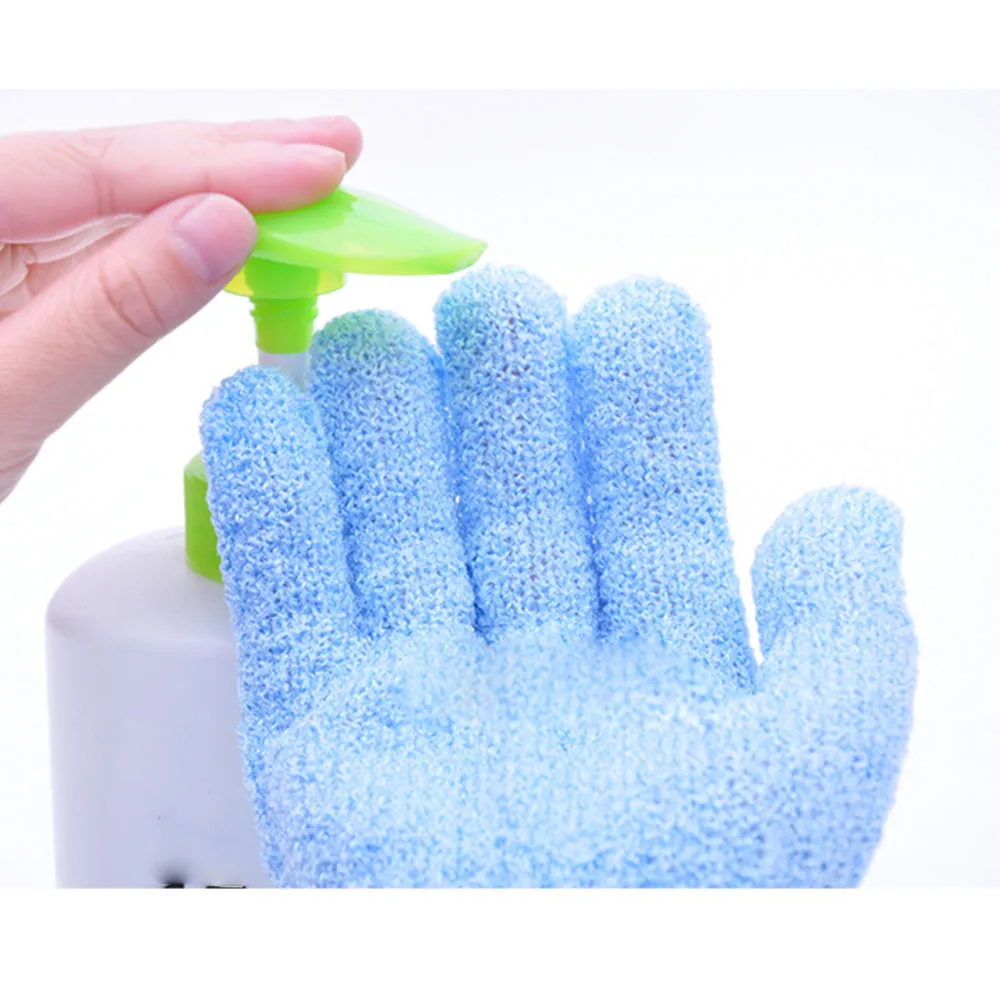 

4pcs Shower Gloves Exfoliating Wash Skin Spa Bath Gloves Foam Bath Skid Spa Wash Skin Candy Color Face/legs/body Cleansing
