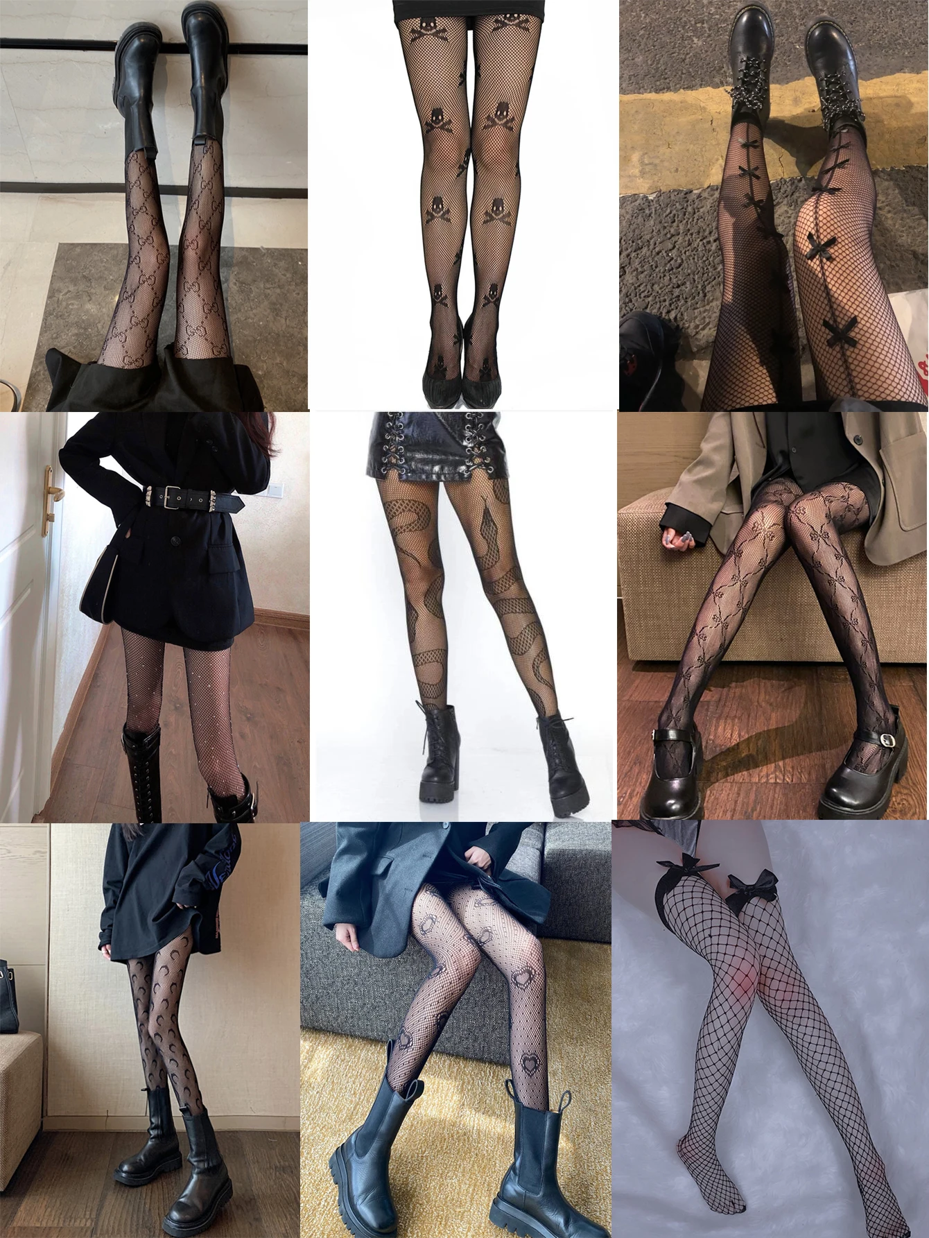 Сексуальные чулки в сеточку