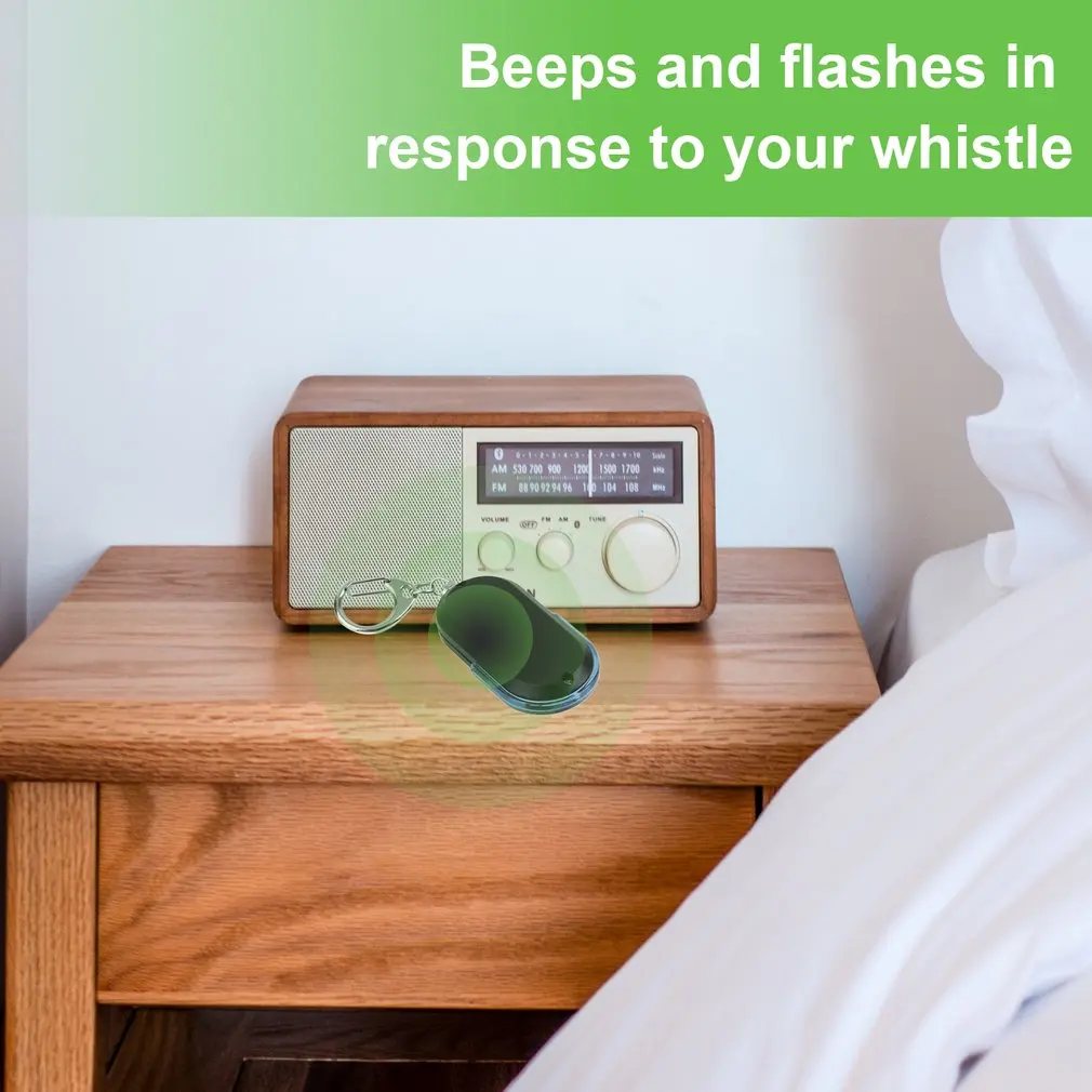 Смарт-брелок для поиска ключей от потери умный светодиодный фонарь со свистком и