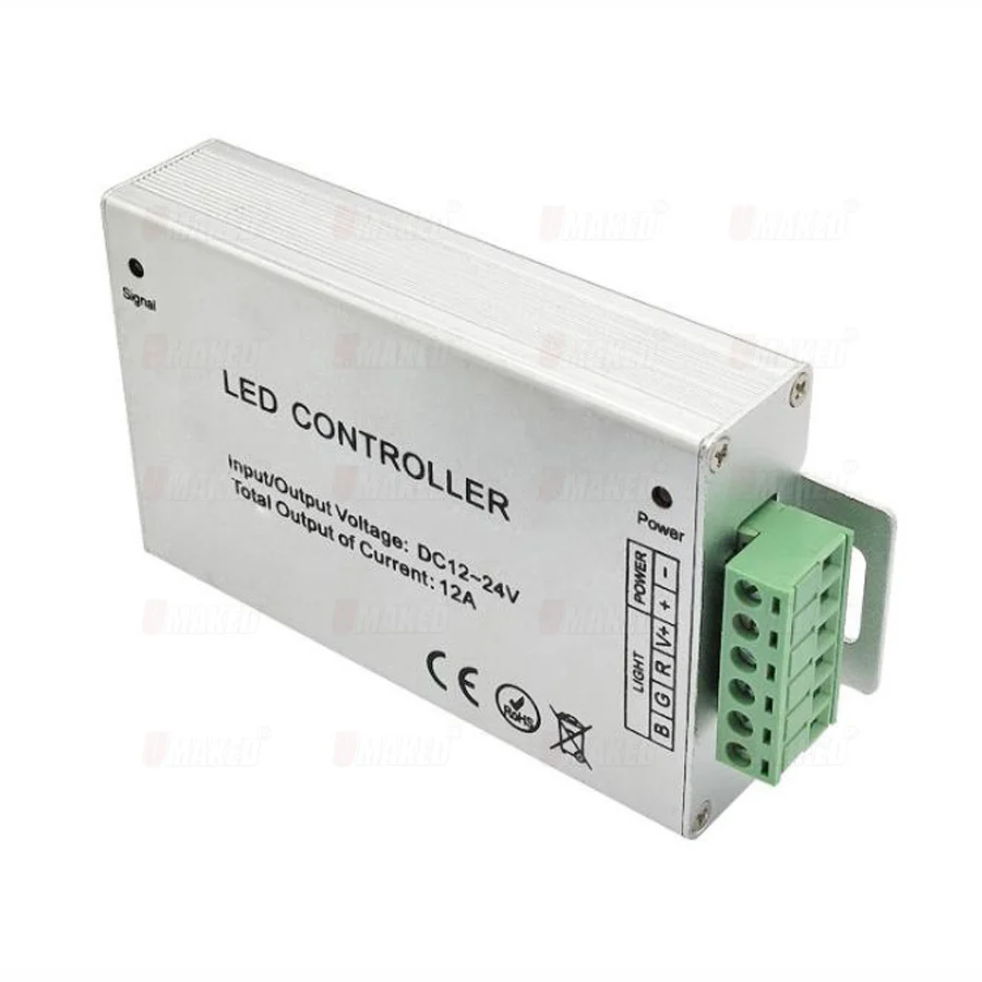 Светодиодная полоса светильник DC 12V 24V 4A 3CH 12A RF беспроводной 28key алюминиевый пульт