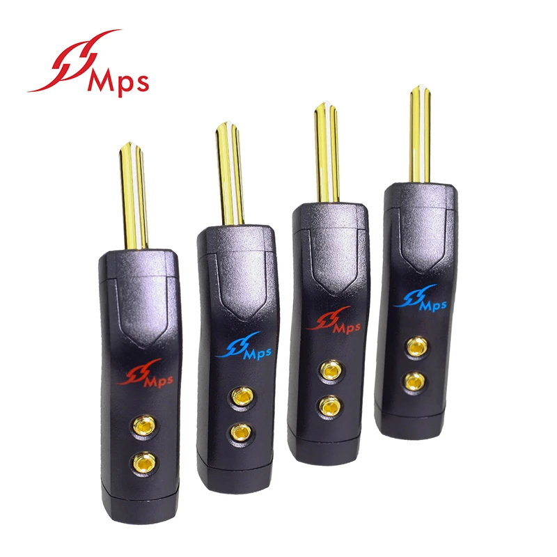 HiFi MPS North Star HiFi динамик банан вилки Чистая медь разъем 24 к родий позолоченный для усилителя динамик