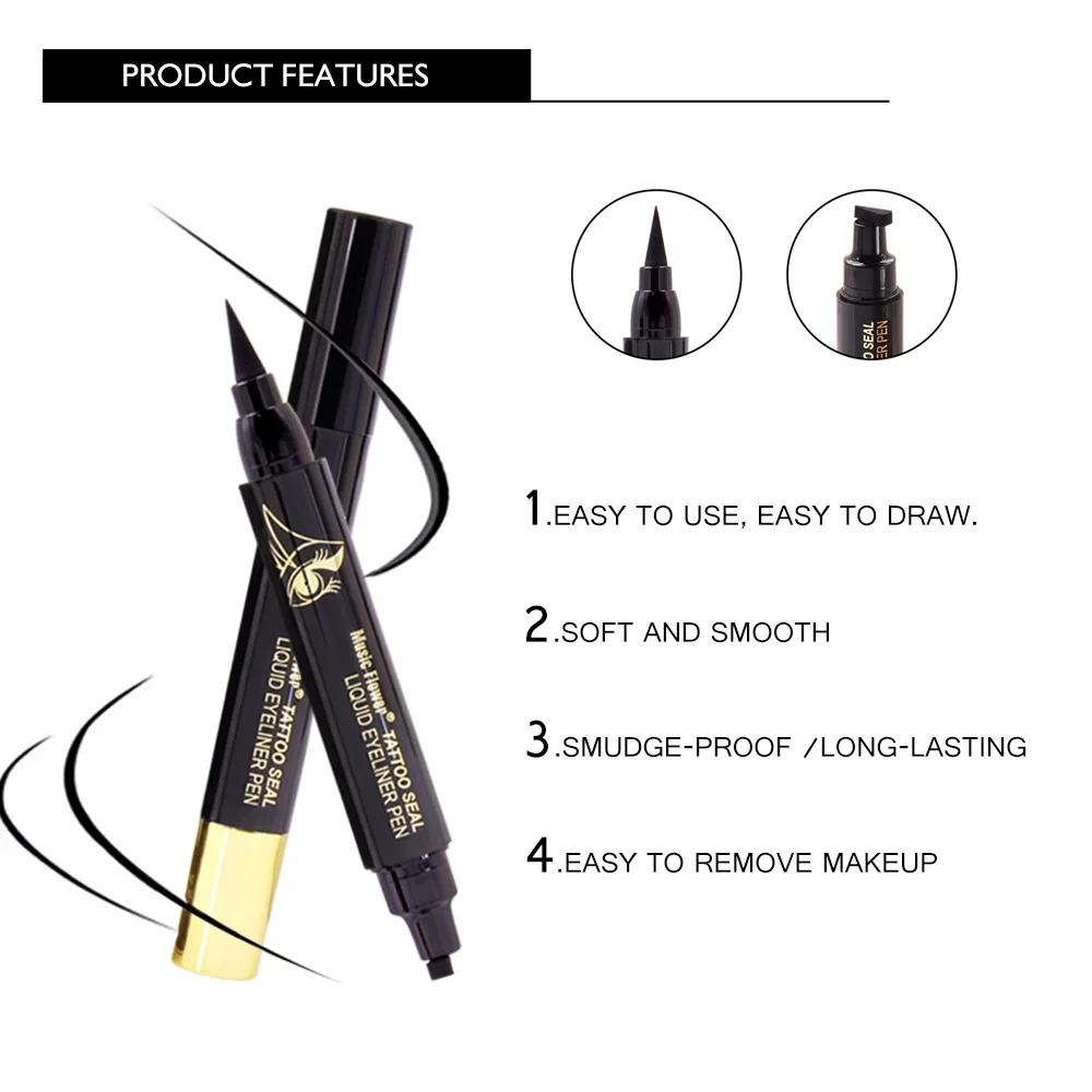 Лидер продаж подводка для глаз с подвеской в виде музыкальных цветов пятнами