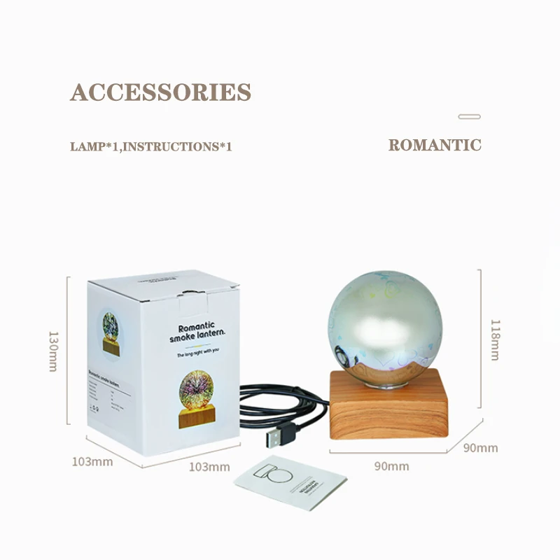 

USB LED 3D Firework decoration light colorful atmosphere table Night Lamp Novelty Ball Light school office supply Home decor