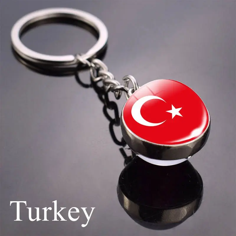 Связка для ключей с флагом Канады Франции Норвегии|Брелоки| |