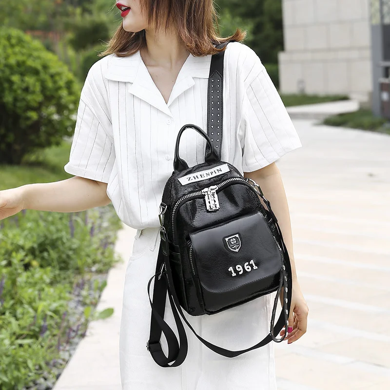 

Женский рюкзак из мягкой кожи, яркий маленький рюкзак в Корейском стиле, 2020