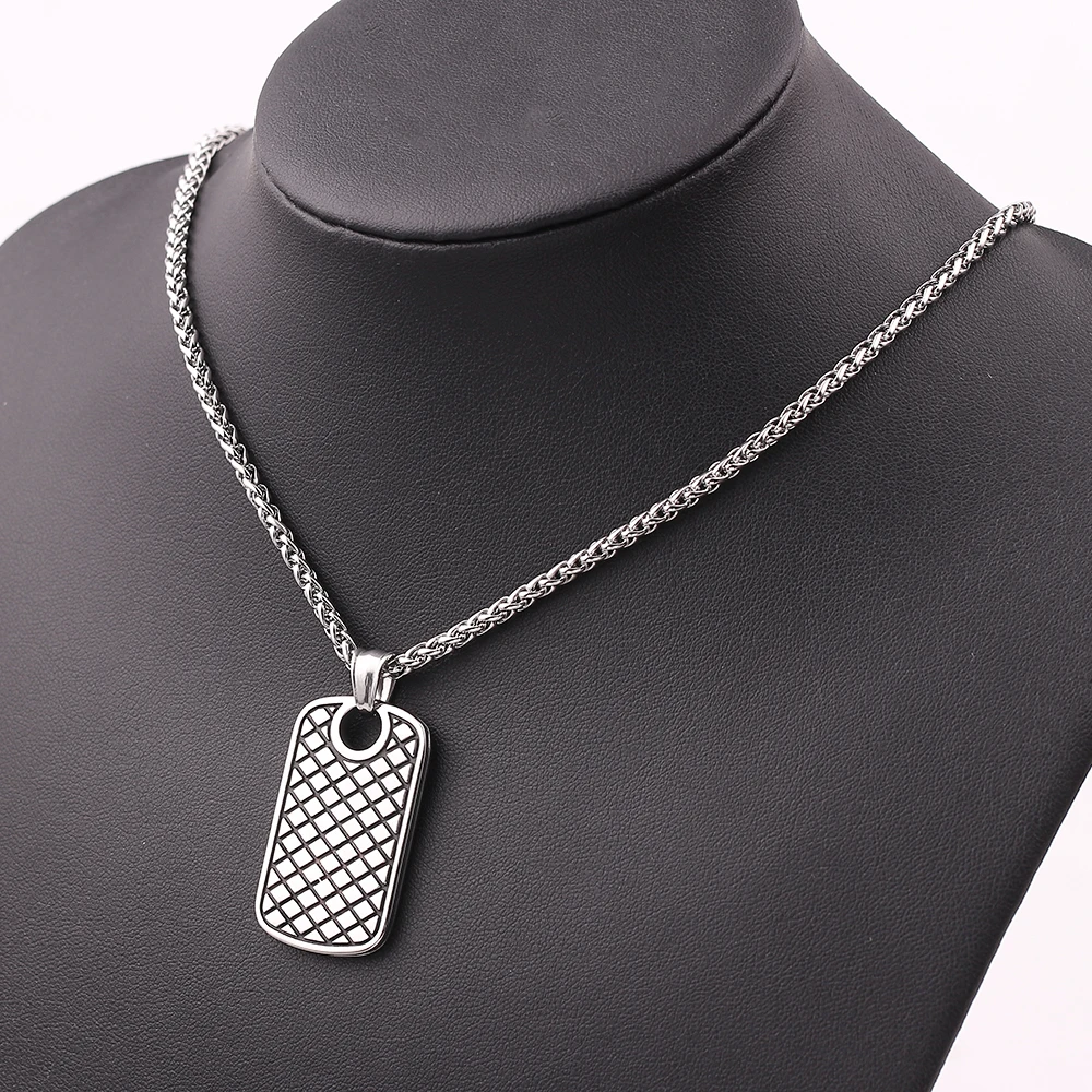 Мужская винтажная Готическая подвеска в стиле милитари панк милитари|Ожерелья с