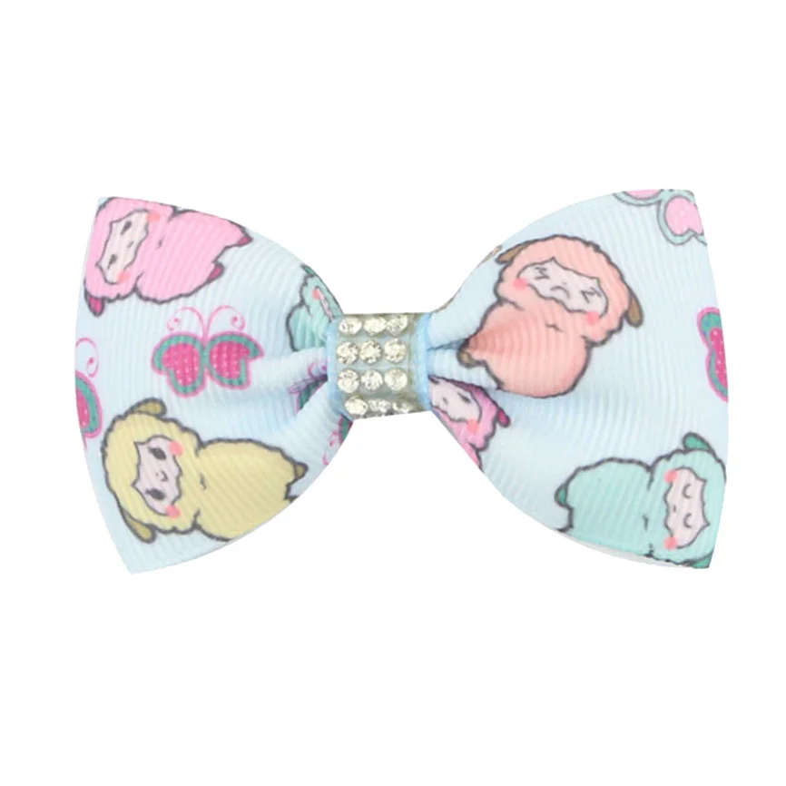 Baby Hair Clips Gift Toddler Girls Kids Hairclips Lovely Sweet Bowknot Hairpin Printing Rhinestone Clip Accessories | Детская одежда и