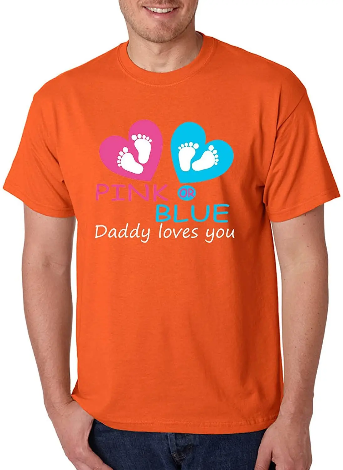 

Men's T Shirt Pink Blue Daddy Loves You New 2020 Summer Harajuku Funny Print Tshirt 100% Cotton Cool Tees Breathable T-Shirts