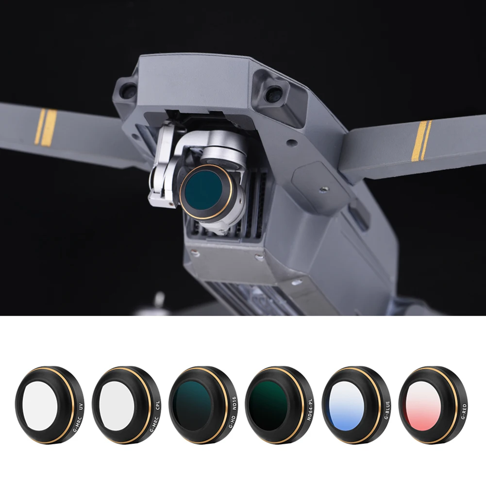 Набор фильтров для объектива камеры 4/6-Element алюминиевый сплав (рамка) + Оптическое
