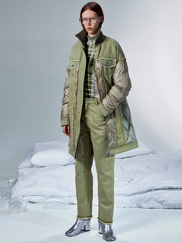 Дизайн для женщин 11 оригинальная куртка Красивый стиль сафари осень зима теплый