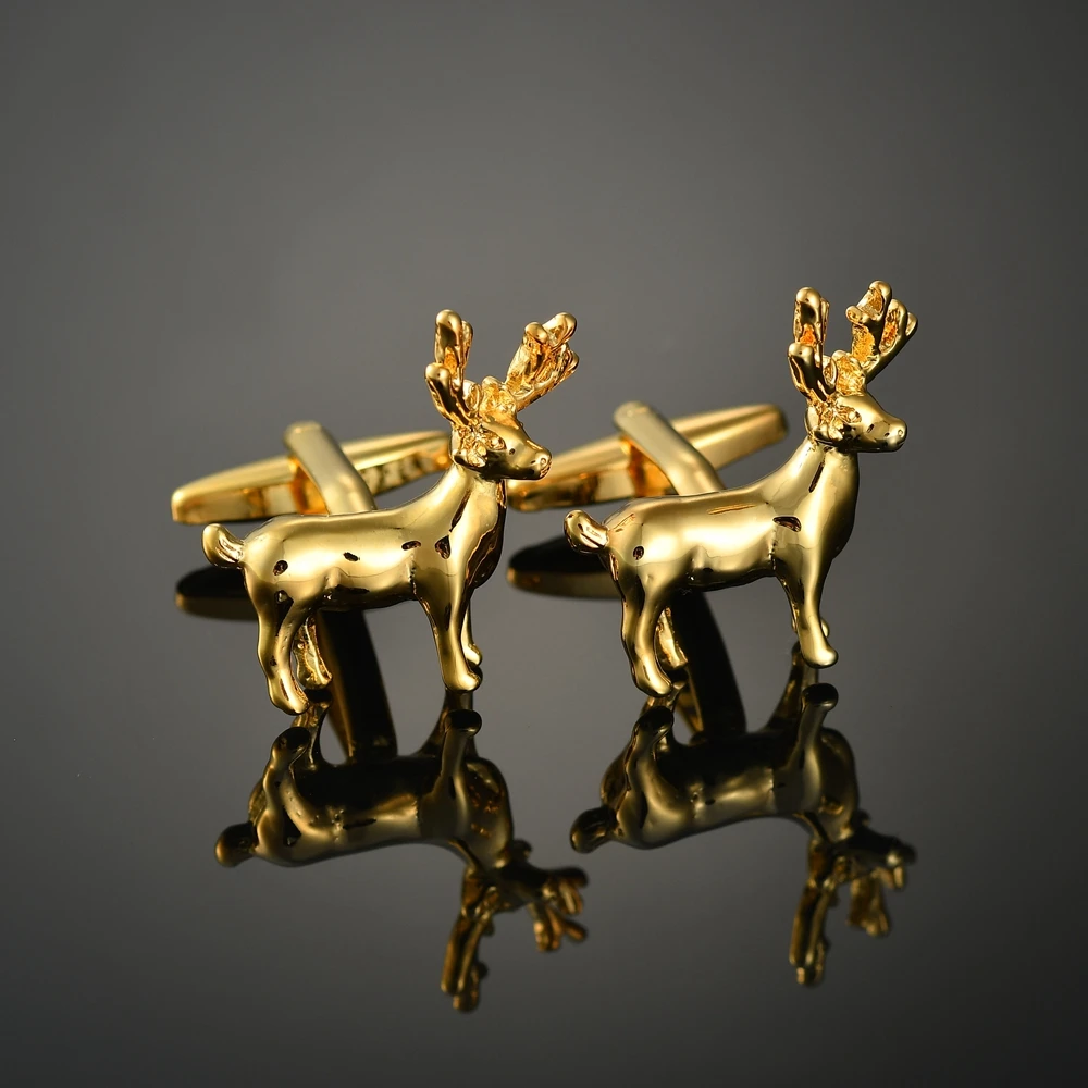Fashion deer Cufflinks French long sleeve shirt with studs and | Украшения и аксессуары