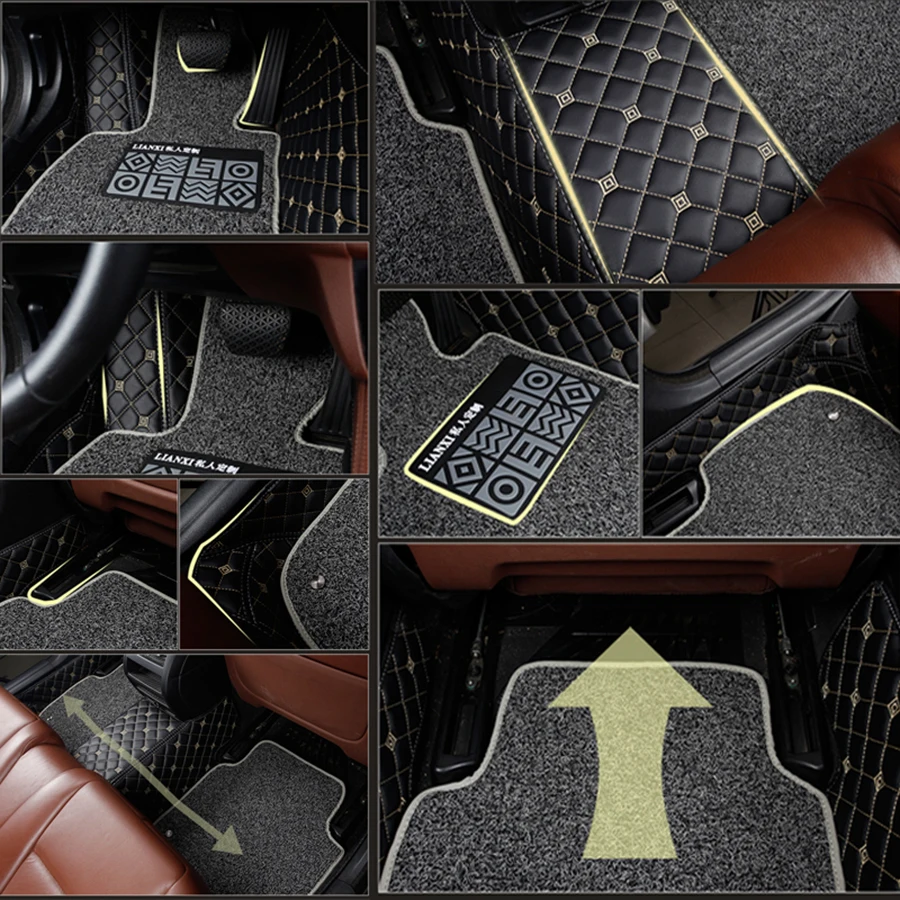 Custom car floor mats for JEEP Grand Cherokee SRT Compass Renegade Comma Waterproof leather Anti-slip carpet | Автомобили и