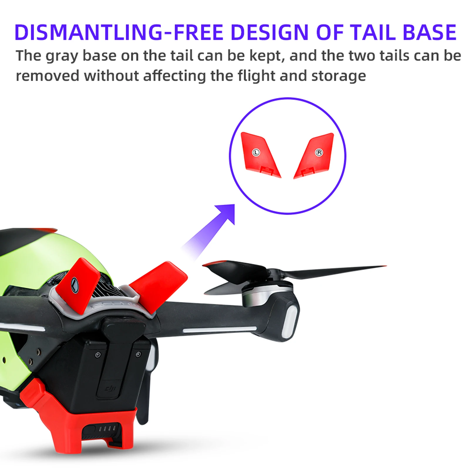 Комплект защиты полета подходит для самолета DJI FPV расширения аксессуаров Дронов