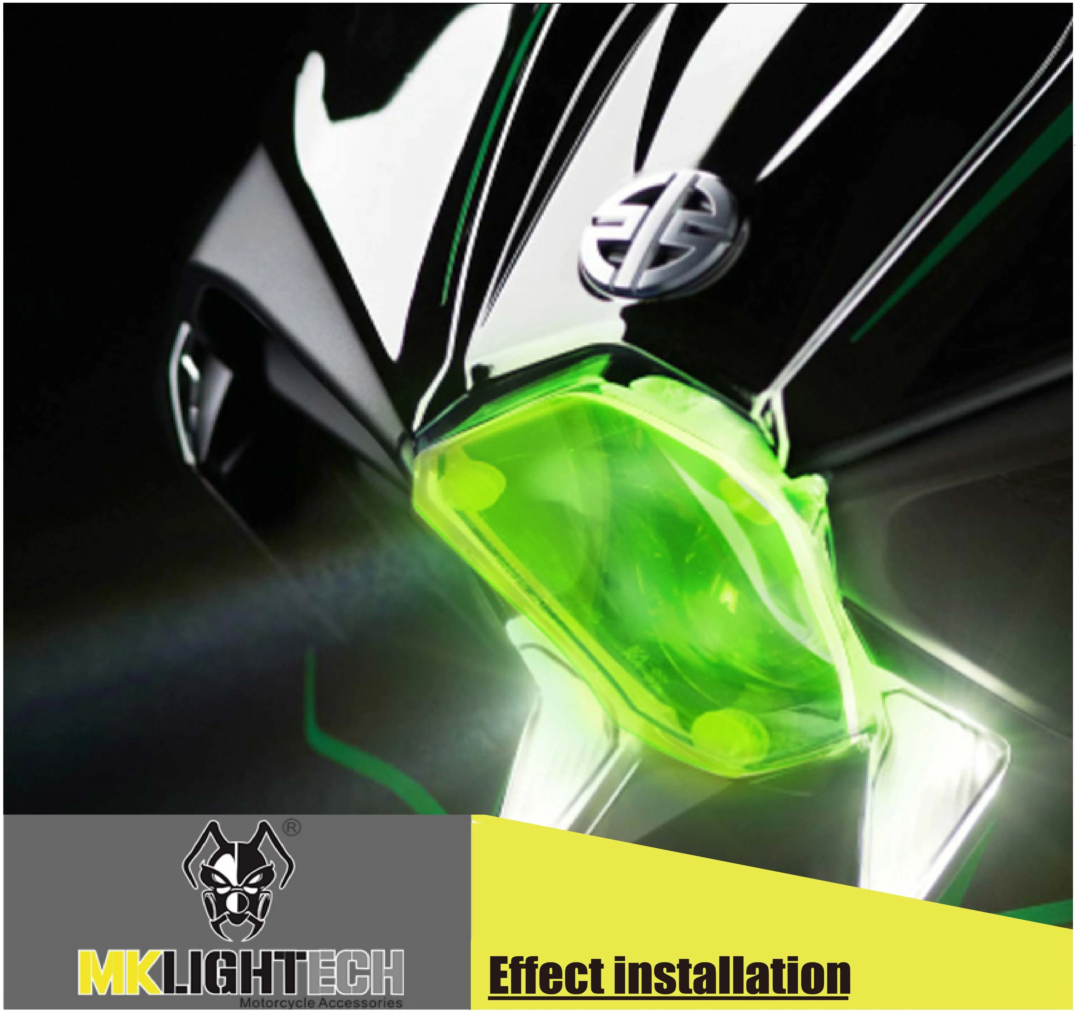 

MKL IGHTECH FOR KAWASAKI H2 2015-2019 modified headlight protection board car light protection cover