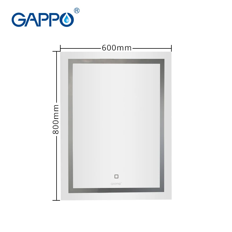 Светодиодные зеркала для ванной Gappo прямоугольные макияжа|Зеркала ванной| |