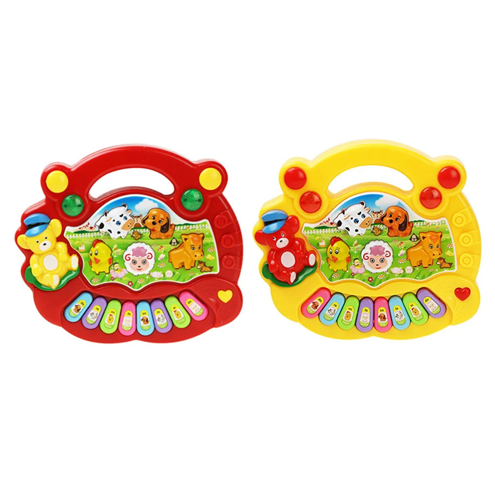 Детское музыкальное фортепиано музыкальная игрушка клавиатура с животными