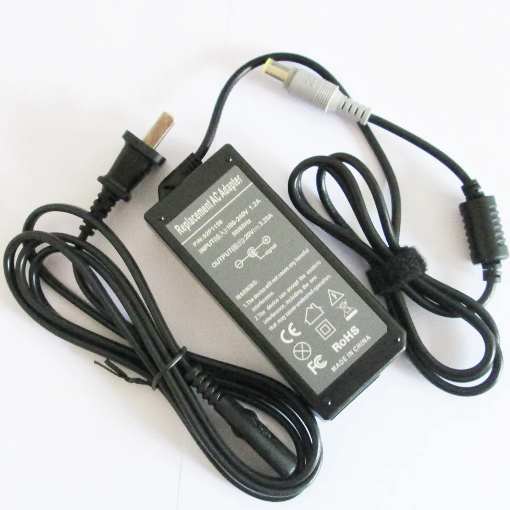 New 20V3.25A 65W AC Adapter Power Supply Cord Battery Charger For IBM Lenovo Thinkpad T410 T420 T510 X220 Tablet 42T5282 42T5283