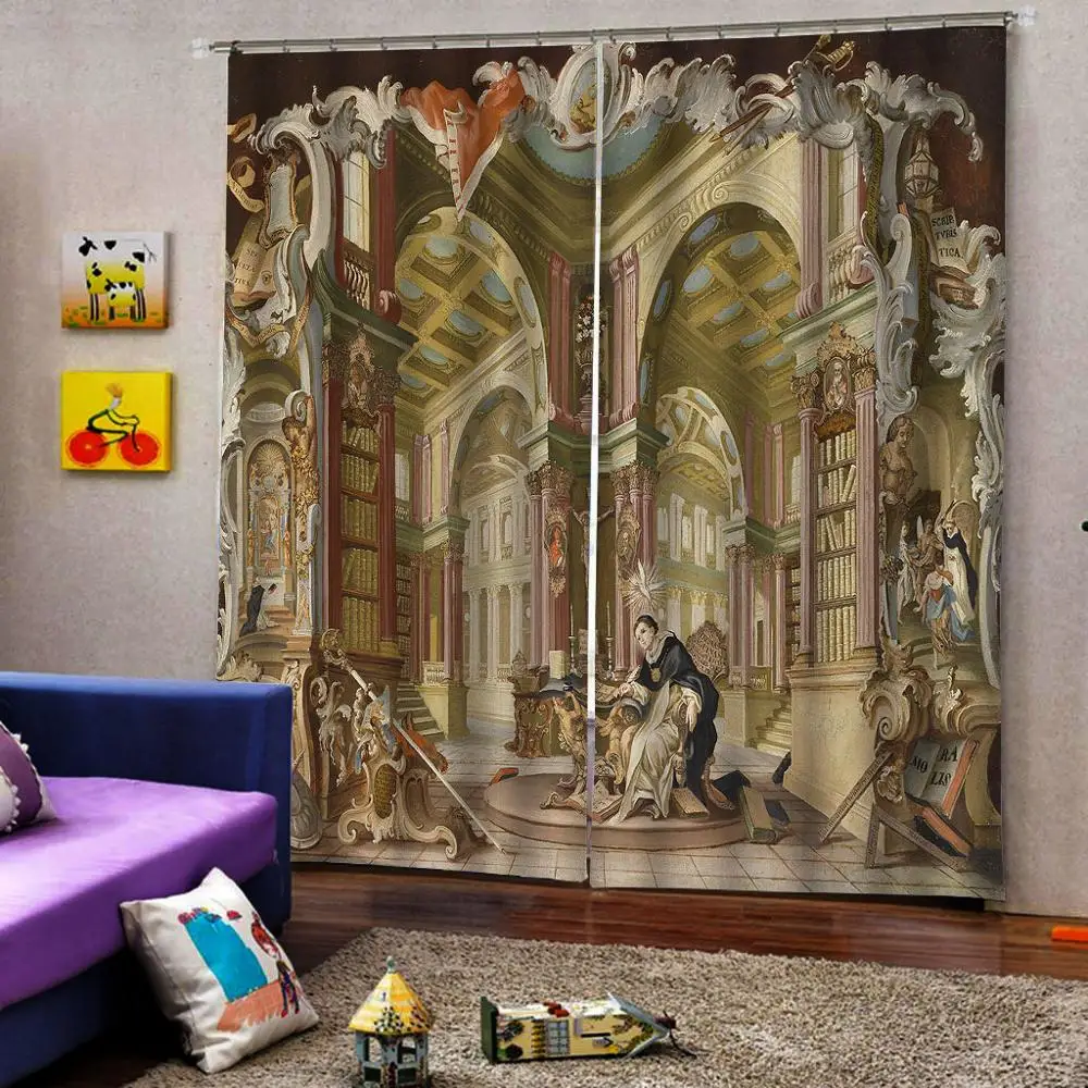 Индивидуальные размеры роскошные затемненные 3D оконные шторы для гостиной
