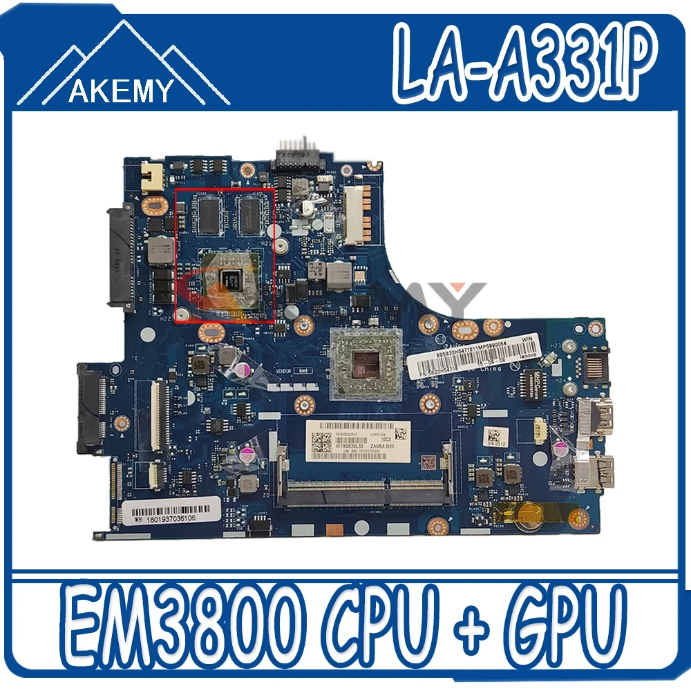 Материнская плата Akemy ZAUSA LA-A331P для ноутбука lenovo ideapad S415 материнская DDR3 с