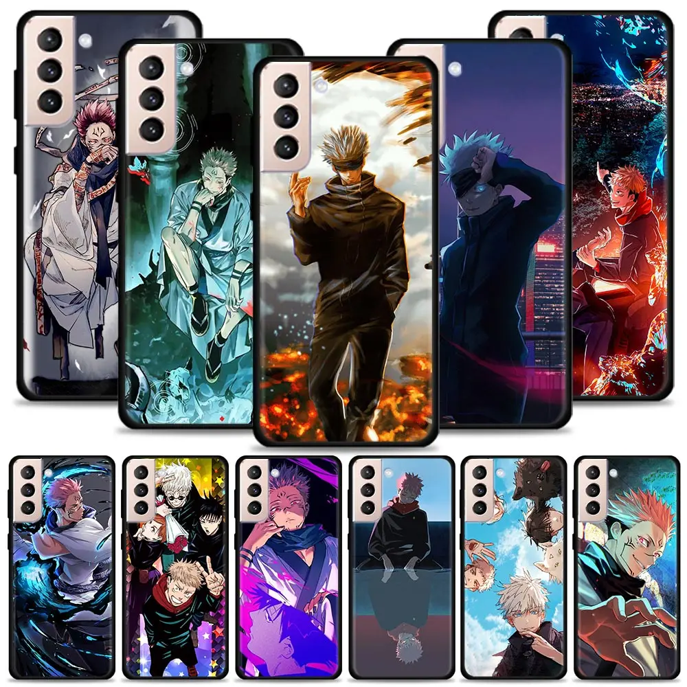 

jujutsu kaisen Anime Case For Samsung Galaxy S21 S20 Ultra S10 Plus Lite S21 S20 FE 5G S10e S9 S8 S7 Edge Cover Shell Fundas