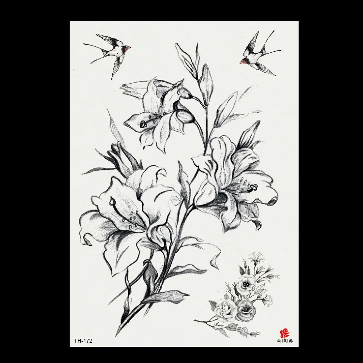 Временная татуировка водонепроницаемая 1000 шт.|Временные тату| |