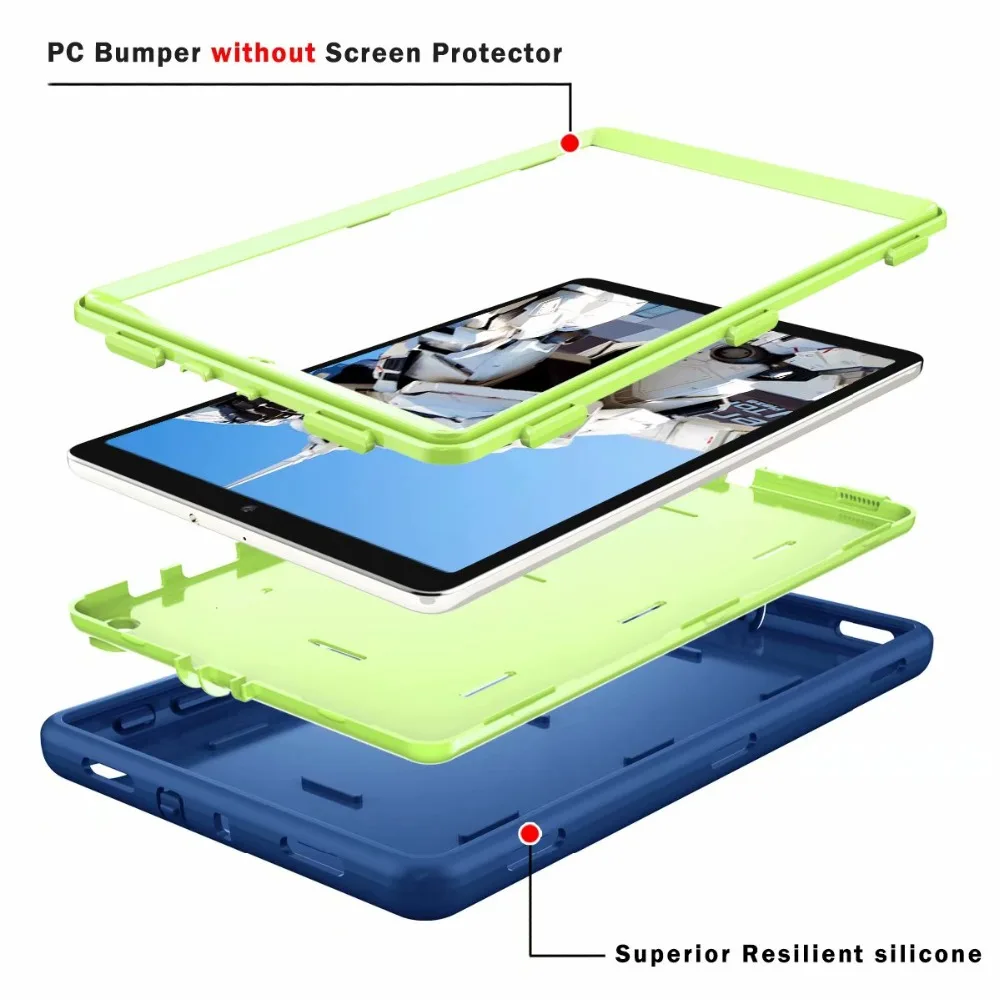 Чехол для Samsung Galaxy Tab A 10,1 T510 T515 SM-T510 планшет ударопрочный жесткий чехол сверхмощный силиконовый прочная стойка
