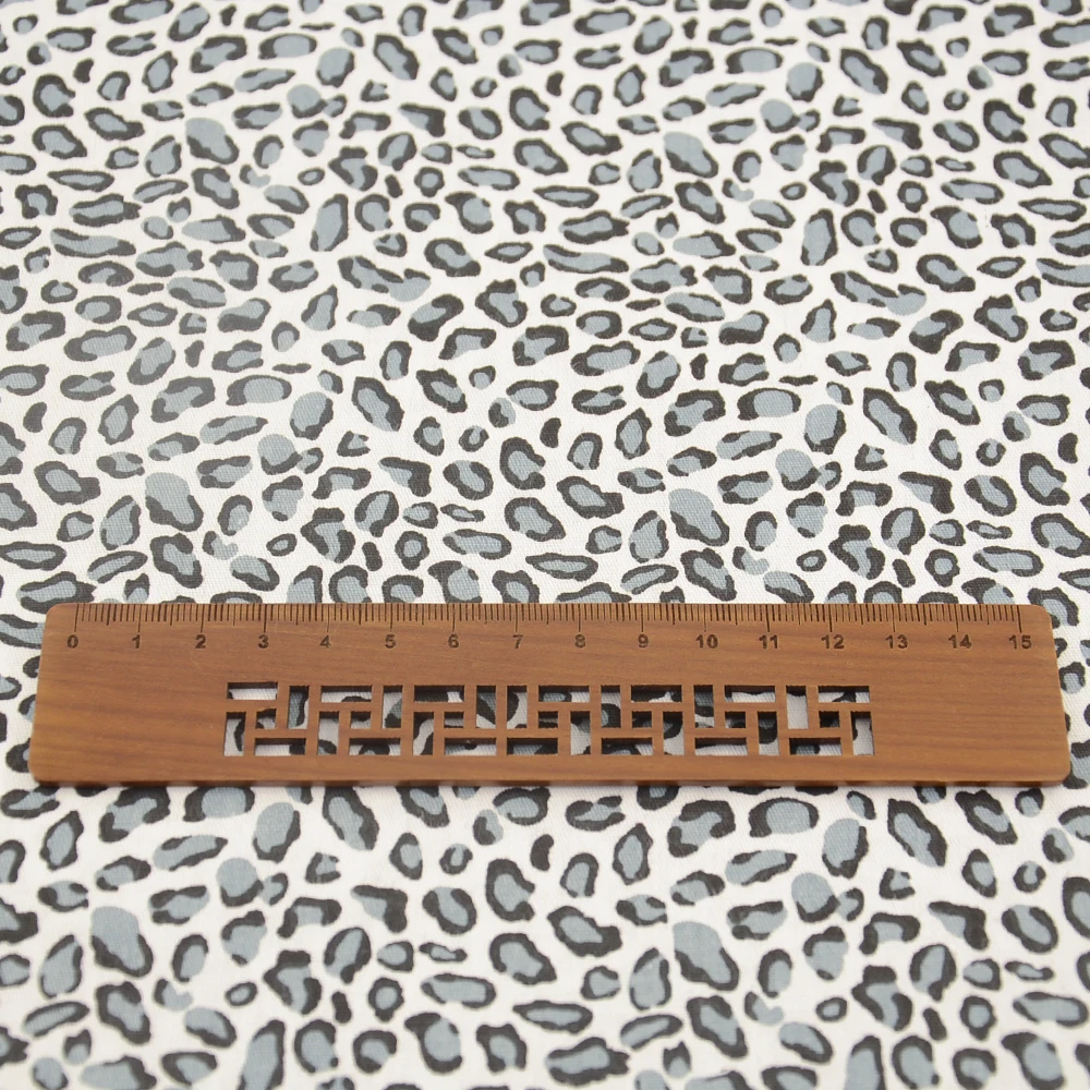 Саржевая ткань Teramila 100% хлопок с леопардовым принтом