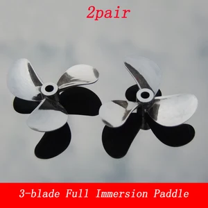 2 пары высокопрочных 3-лопастных лопастей, диаметр 262830324048 мм, полный погружной Пропеллер CW CCW PC опора для радиоуправляемой лодки, Модифицированная деталь