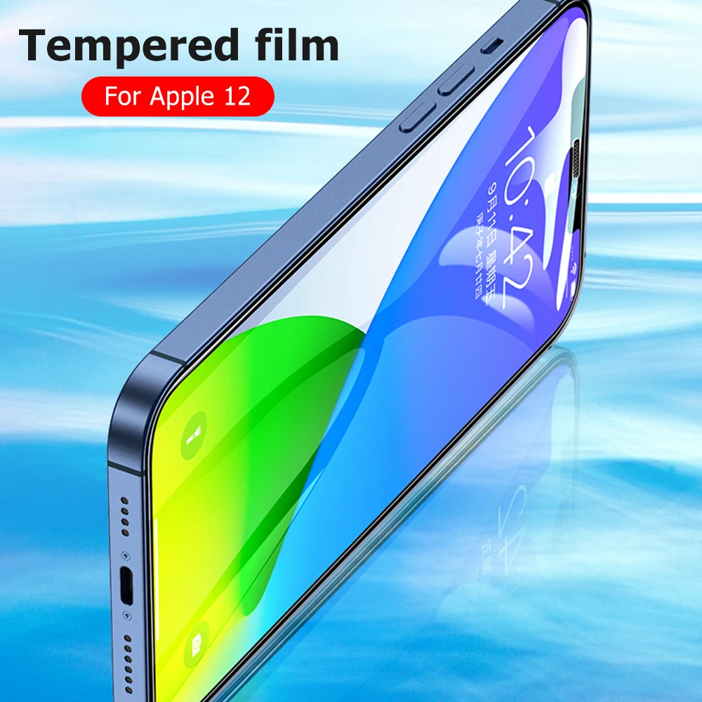 

3PCS HD Tempered Glass For iPhone 12 Pro Max Full Cover Screen Protector Glass Film For iPhone 12 Pro MAX Mini Protective Glass