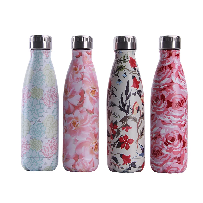 

A147-150 LogoCustom Gradient Water Bottle BPA Free Insulated Cup Stainless Steel Thermos Bottle Portable Travel Sport Vacuum Cup